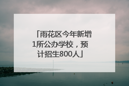 雨花区今年新增1所公办学校，预计招生800人