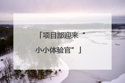 项目部迎来“小小体验官”