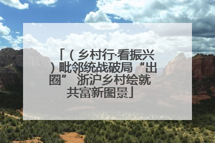 （乡村行·看振兴）毗邻统战破局“出圈” 浙沪乡村绘就共富新图景