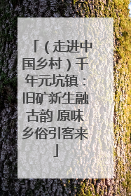 （走进中国乡村）千年元坑镇：旧矿新生融古韵 原味乡俗引客来