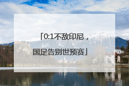 0:1不敌印尼，国足告别世预赛