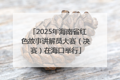 2025年海南省红色故事讲解员大赛（决赛）在海口举行