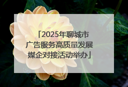 2025年聊城市广告服务高质量发展媒企对接活动举办
