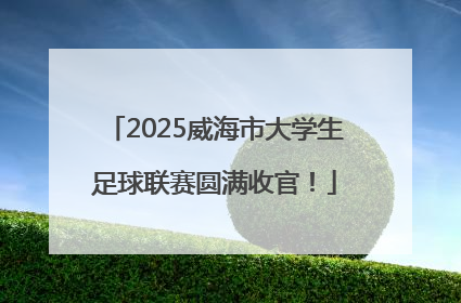 2025威海市大学生足球联赛圆满收官！