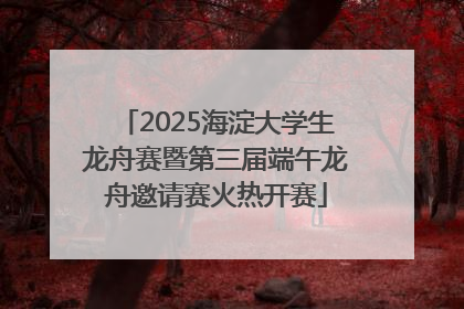 2025海淀大学生龙舟赛暨第三届端午龙舟邀请赛火热开赛
