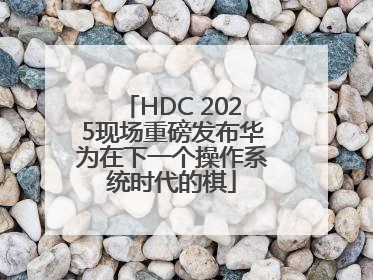 HDC 2025现场重磅发布华为在下一个操作系统时代的棋